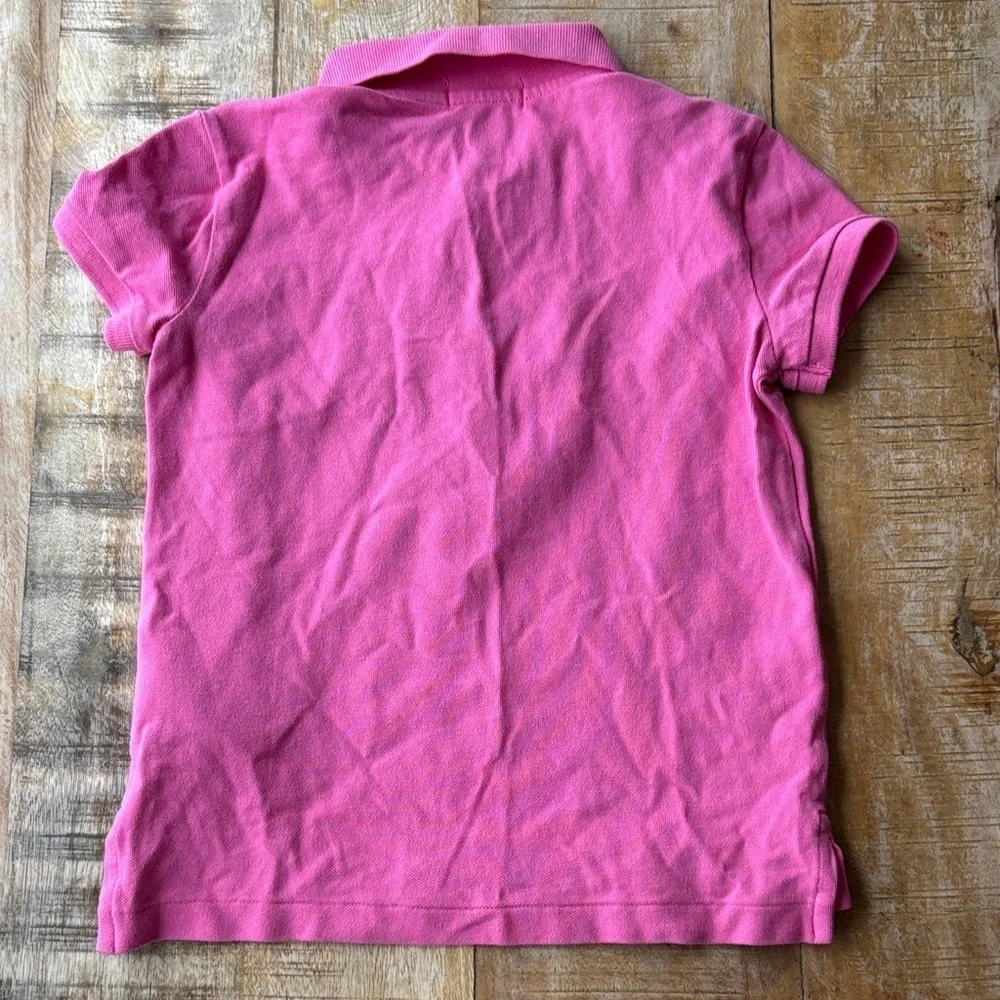 Ralph Lauren Girls Pink Polo Shirt 6x